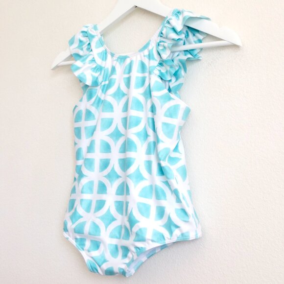 NEW! Kenny Flowers Kiddy Flowers The Maldives Girls Ruffle One Piece 2T, 12 - Picture 5 of 8